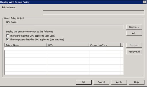 Rolling out printer connections via Group Policy