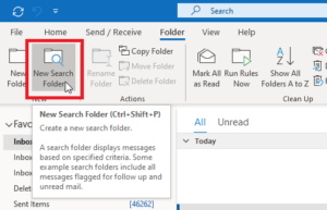 Outlook Search Folders